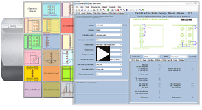 click to watch video, import load combinations from Staad model (same with Sap2000)